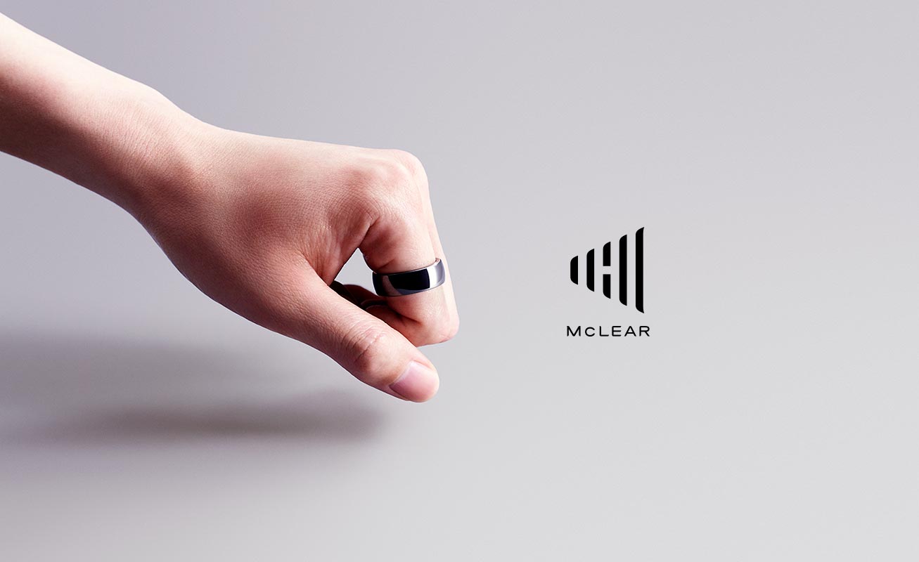 McLEAR Unisex Ceramic Programmable Smart Ring Eclipse 